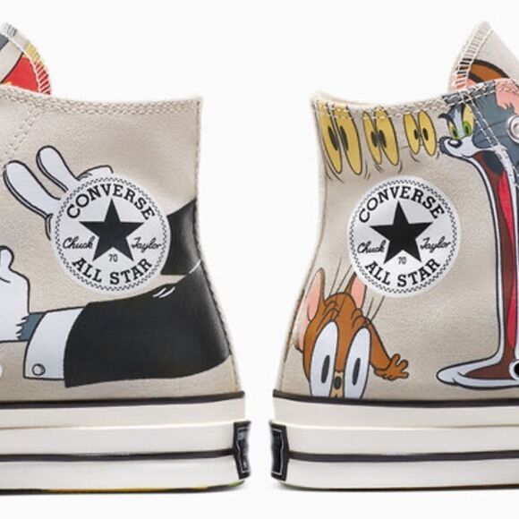 Converse x Tom and Jerry Chuck 70 Limited Edition Hightop Sneakers Shoes Size 16 - Picture 13 of 13